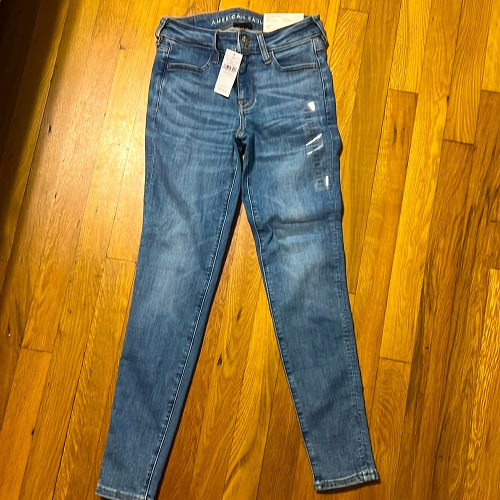 American Eagle jegging next level stretch jeans 00 24W short. NWT